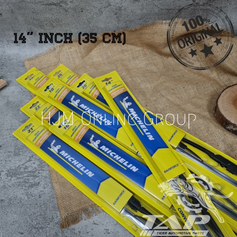 WIPER BLADE MICHELIN 14" INCH 35 CM CONVENTIONAL ALL SEASON ORIGINAL