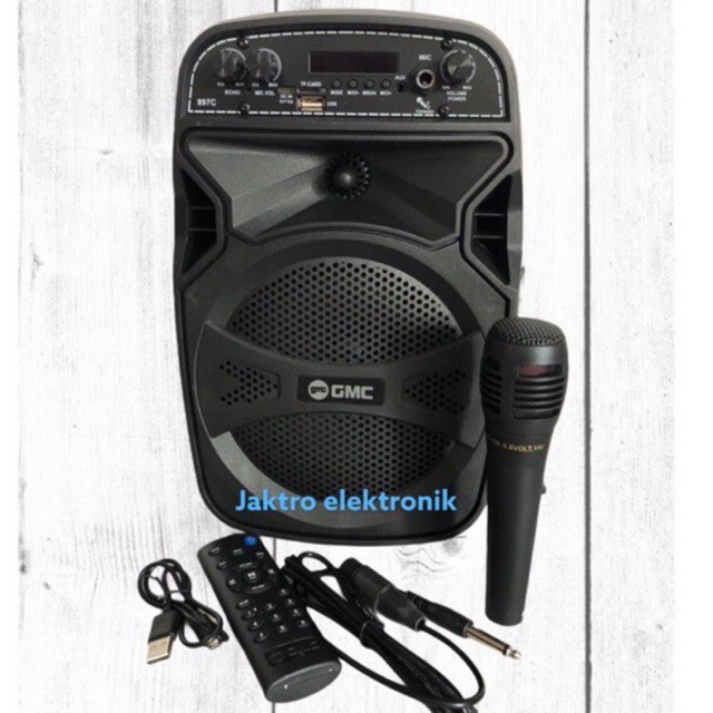 Spiker Blutut GMC 897C / 897Q 6,5inch Karaoke Plus Mic