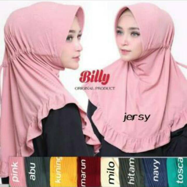 GROSIR 10pcs Ped serut rempel Jokowi serut rempel Jersey JILBAB HIJAB INSTAN TERMURAH KUDUS