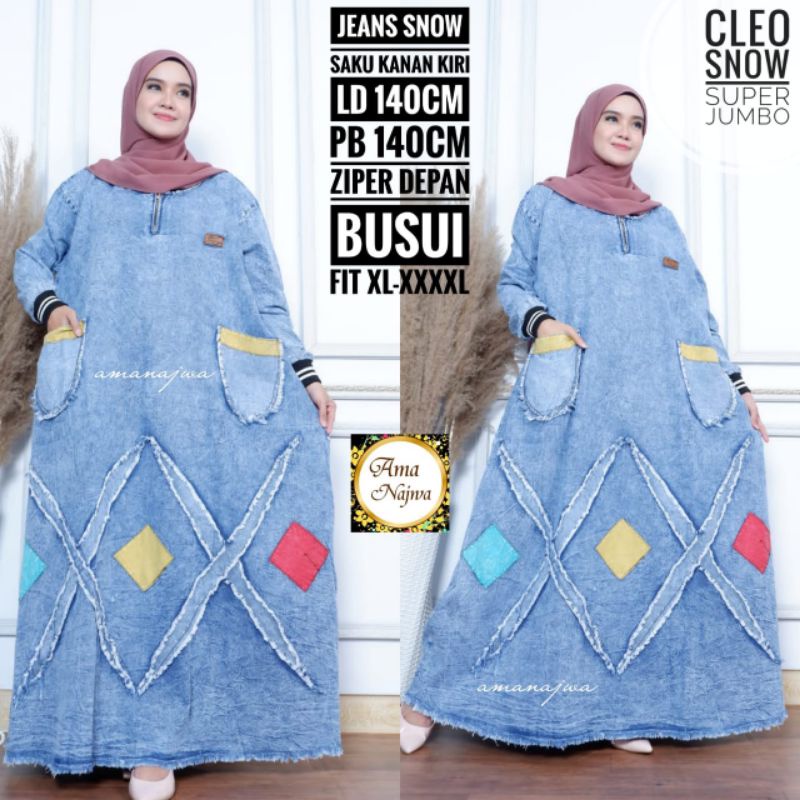 Gamis Jeans Jumbo Cleo