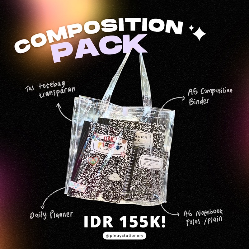 

Composition Book Pack Gift Stationery Hampers Ulang Tahun