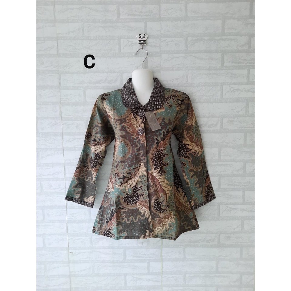 Blouse dan kemeja batik kerja seragam kerja batik lengan panjang