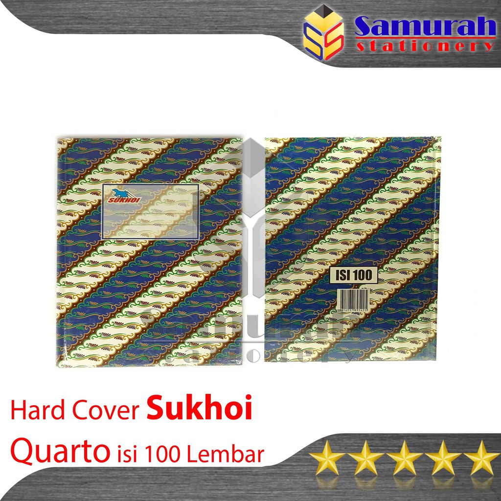 

Buku Hard Cover Sukhoi Quarto isi 100 lembar / Ukuran Kuarto / Buku Akutansi Laporan Kwarto A5