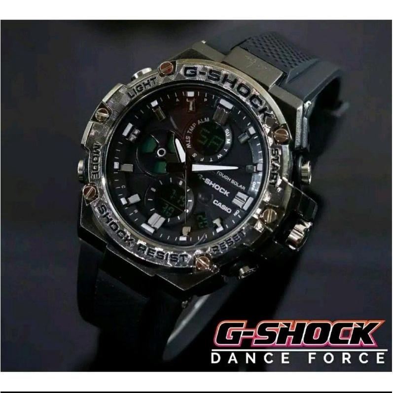 Jam Tangan_G_Shock_Sport_Pria Besi Halus Jam Tangan Dualtime