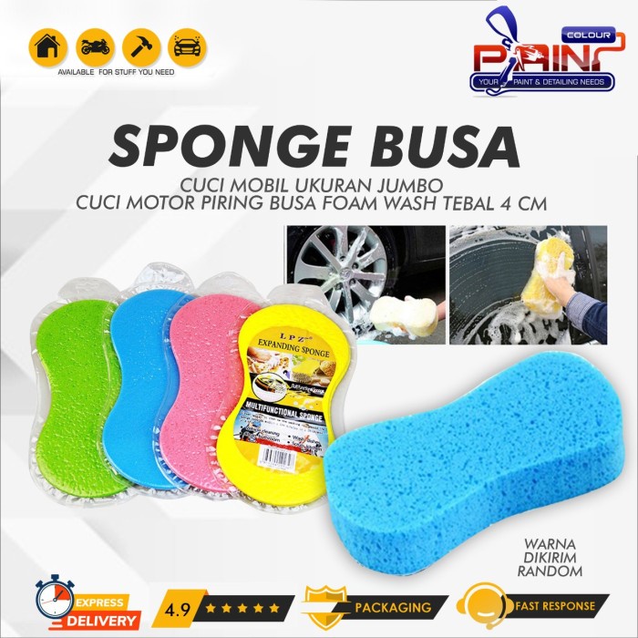 SPONGE BUSA CUCI MOBIL UKURAN JUMBO CUCI MOTOR PIRING BUSA FOAM WASH