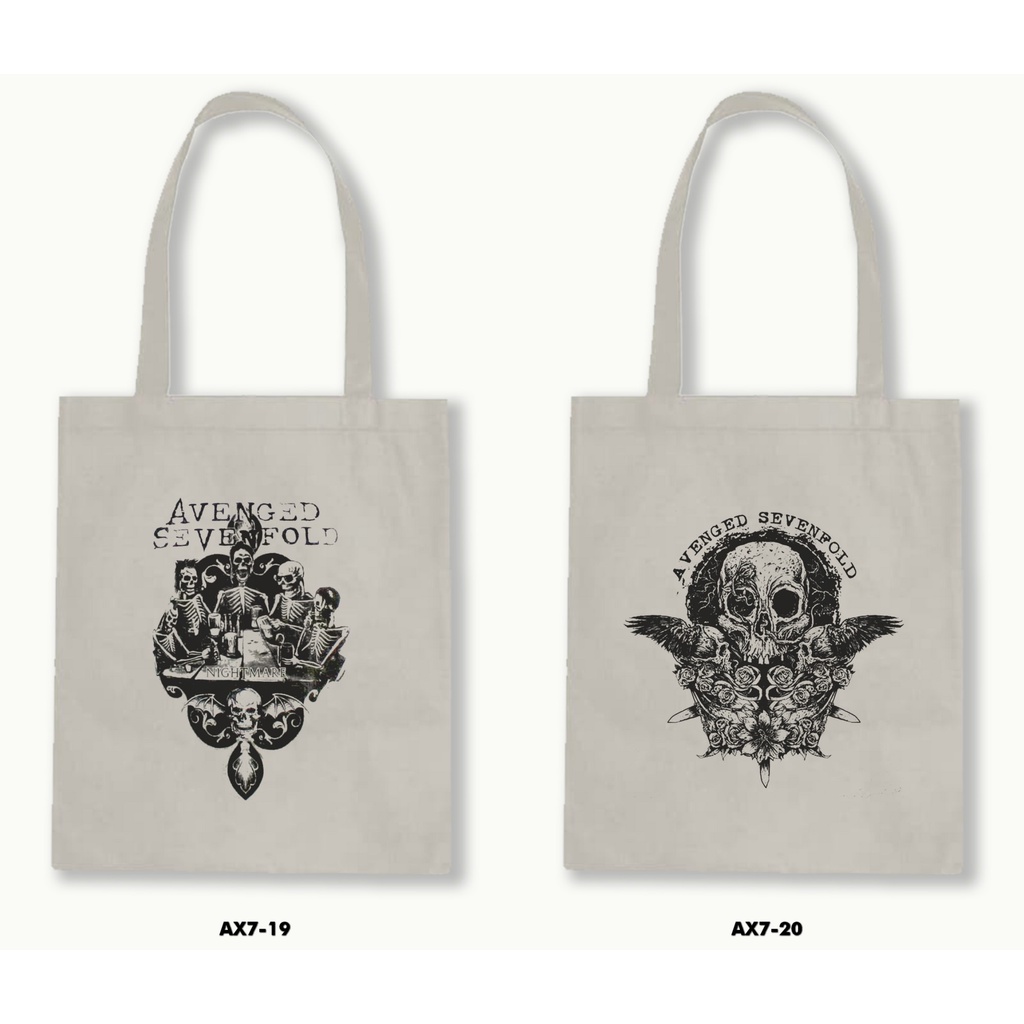 TOTE BAG BLACU - AVANGED SEVENFOLD .01