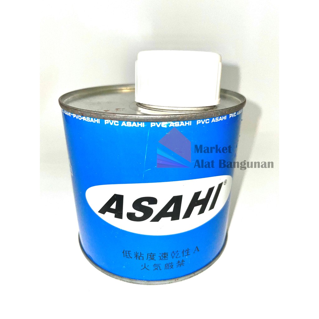 

Lem Pipa PVC Asahi Kaleng / Lem Pipa Paralon Asahi 400 Gram