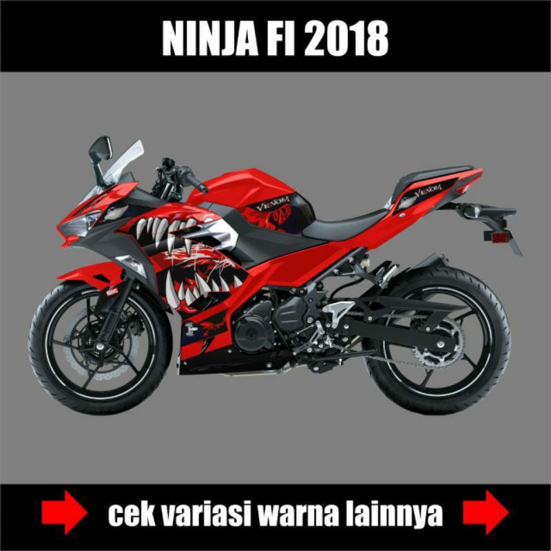 Stiker Decal Striping Motor Ninja 250 Fi New / Decal Sticker Semi full Body Ninja 250 Fi 2018 / STOC