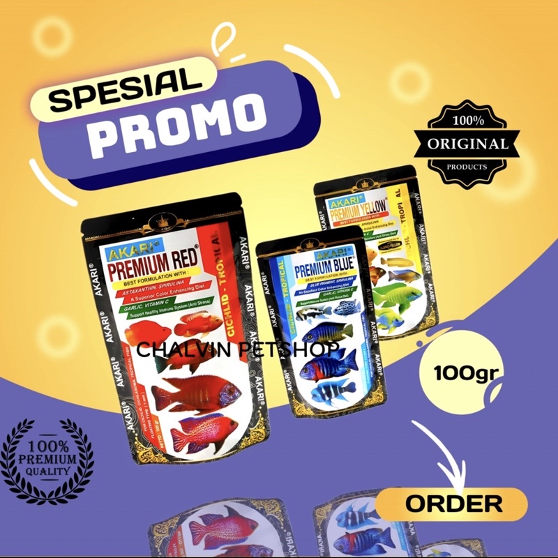 Akari premium red yellow blue 100gr