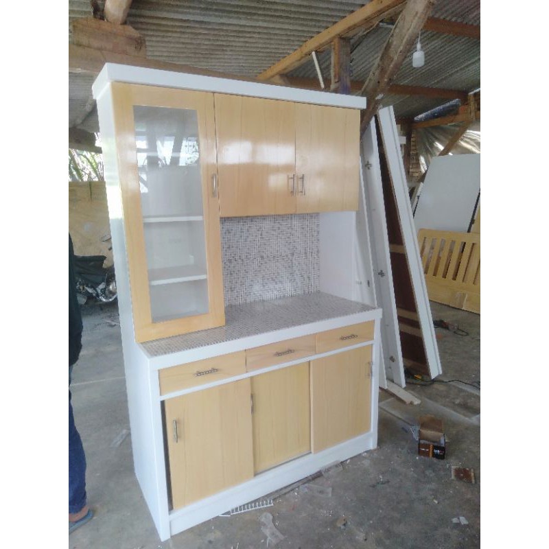 LEMARI SAYUR 3PINTU/ LEMARI DAPUR / RAK PIRING KAYU MINIMALIS 3 PINTU / RAK PIRING DUCO BANDUNG ONLY