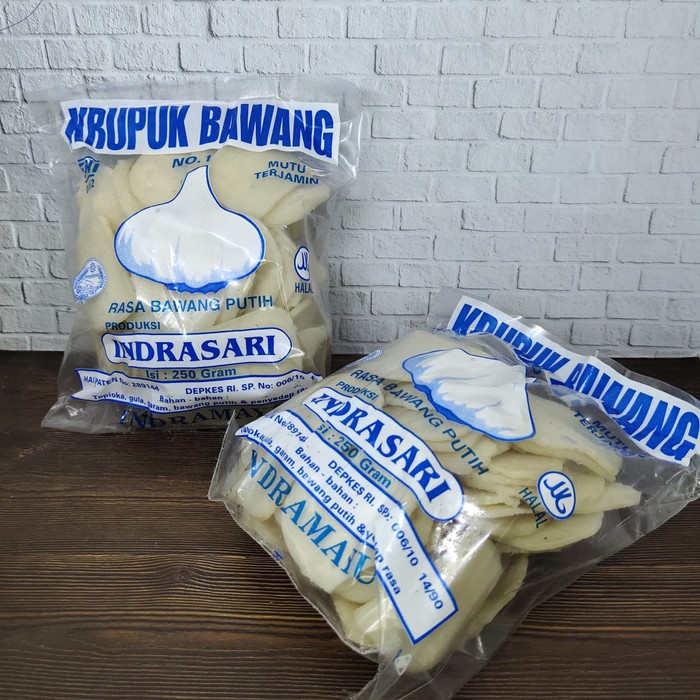 

MURAH Kerupuk Bawang Indrasari Asli | Krupuk Bawang Putih | Kerupuk Mentah