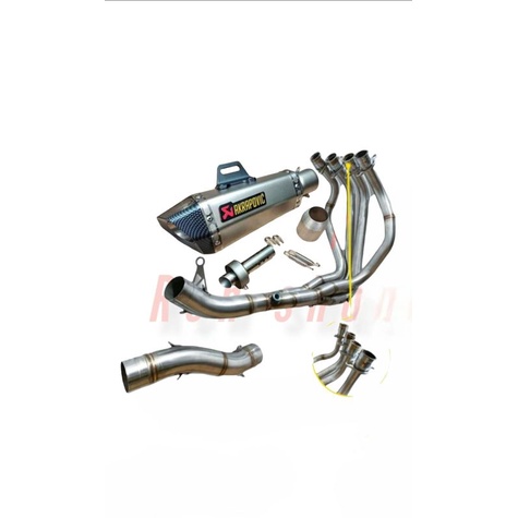 knalpot import akrapovic cinical full set zx25r