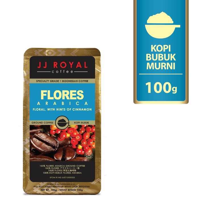 

Coffee/Kopi JJ Royal Flores Arabica Ground Bag 100g