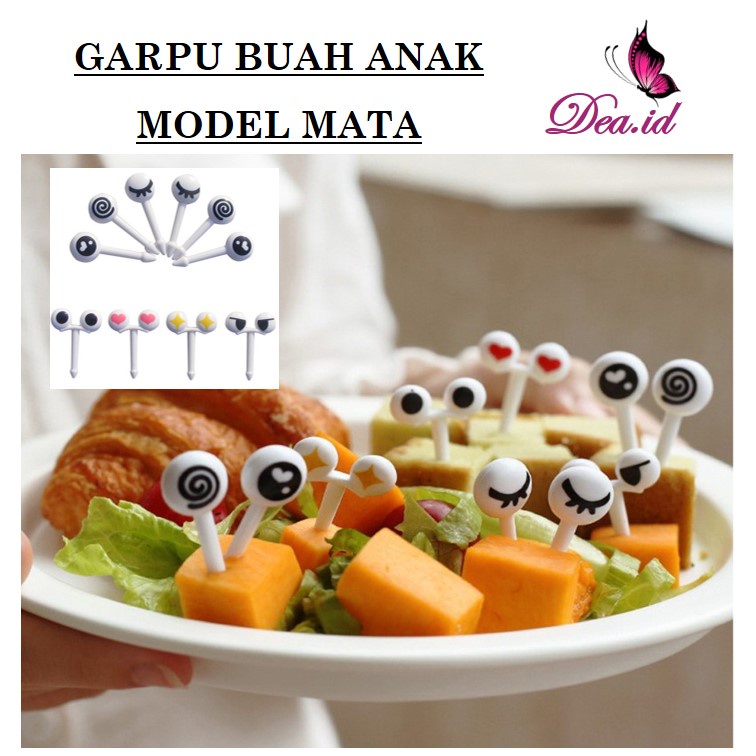 [DEASHOP] GARPU BUAH BERBAGAI KARAKTER / DESSERT FORK ANIMAL / GARPU ANAK / HIASAN BEKAL MAKAN ANAK / TUSUKAN BENTO BUAH ANAK / CHILDREN FRUIT FORK DECORATION DESSERT TOOTHPICKS