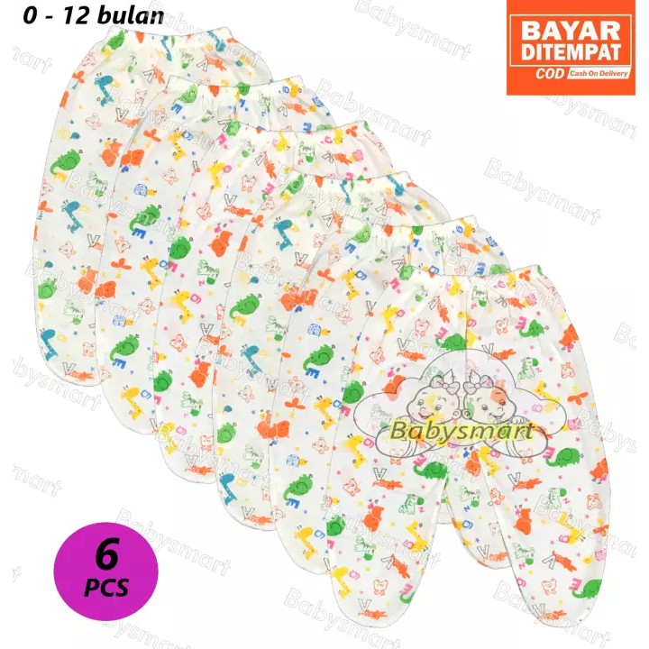 Babysmart - MELODY ... 6 pcs Celana Panjang Buntu Bayi /Celana rumah/anak laki-laki/anak perempuan