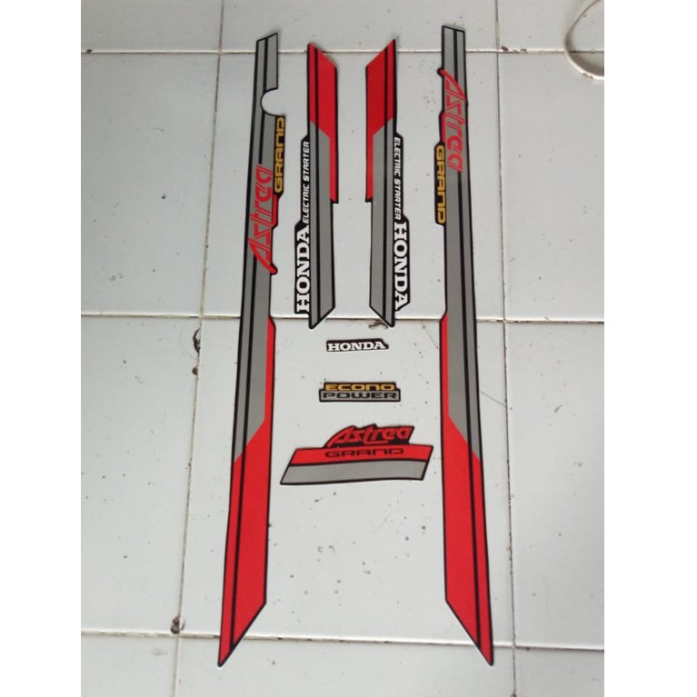Stiker Astrea Grand Bulus kombinasi warna