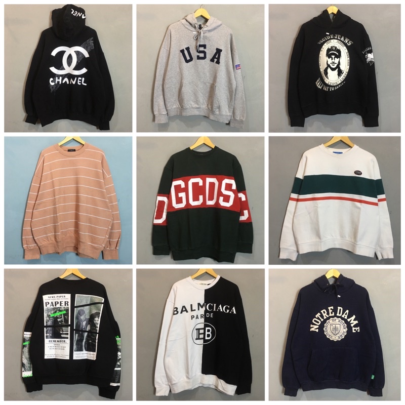 (5)HOODIE CREWNECK SWEATER JAKET