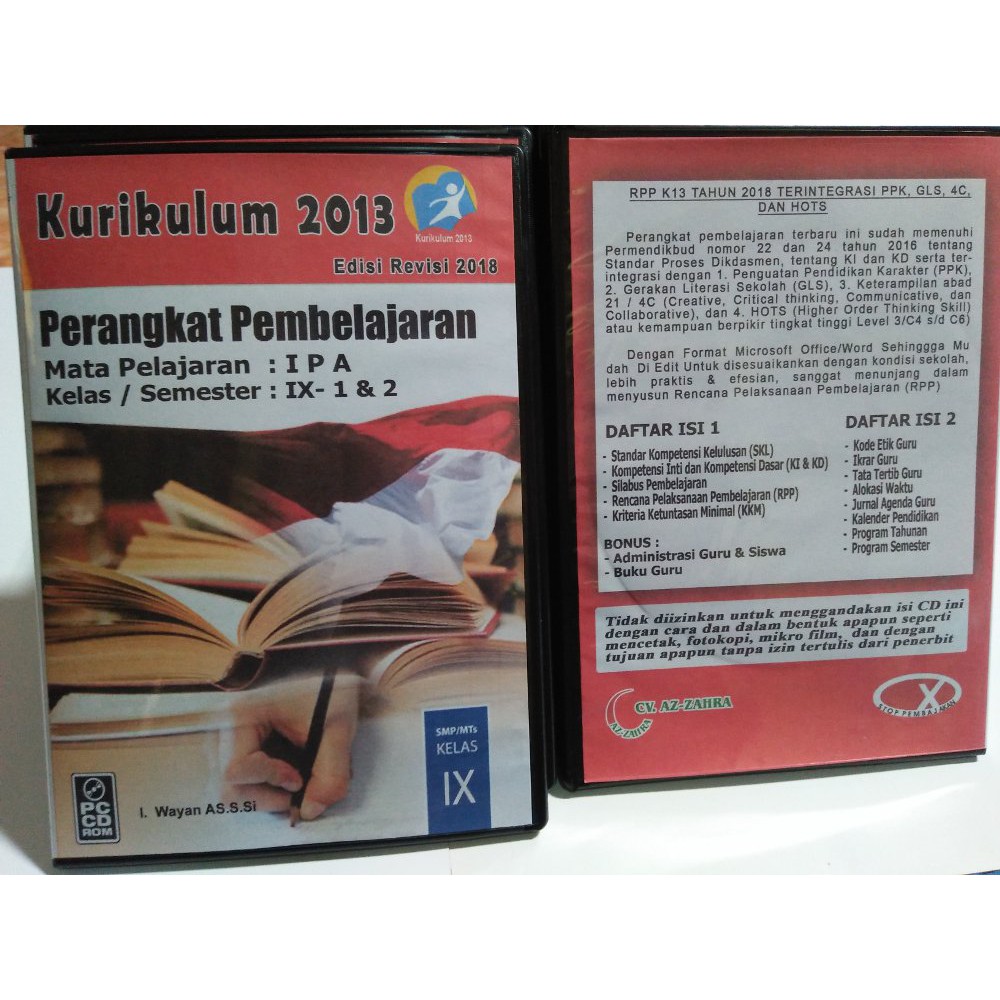 Cd Rpp Terbaru Abad 21 Untuk Kelas 9 Ix Edisi Revisi 2018 Semester 1 2 Shopee Indonesia