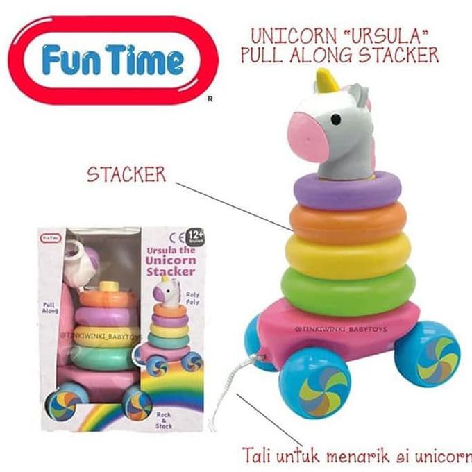 FUNTIME UNICORN "URSULA" PULL ALONG STACKER HEMAT Kode