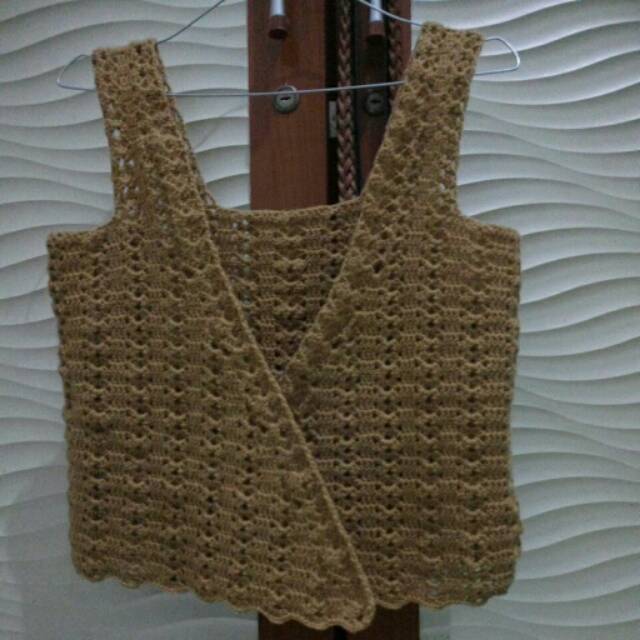 Rompi rajut/ vest crochet