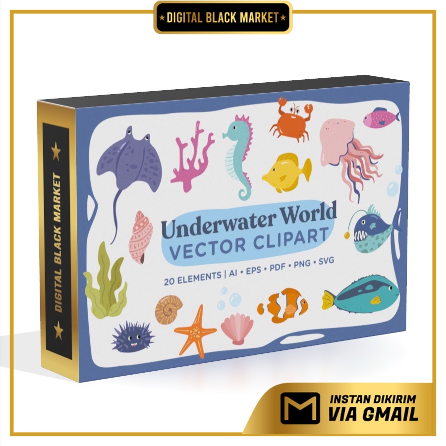 Underwater World Vector Clipart Pack - Vector Designs