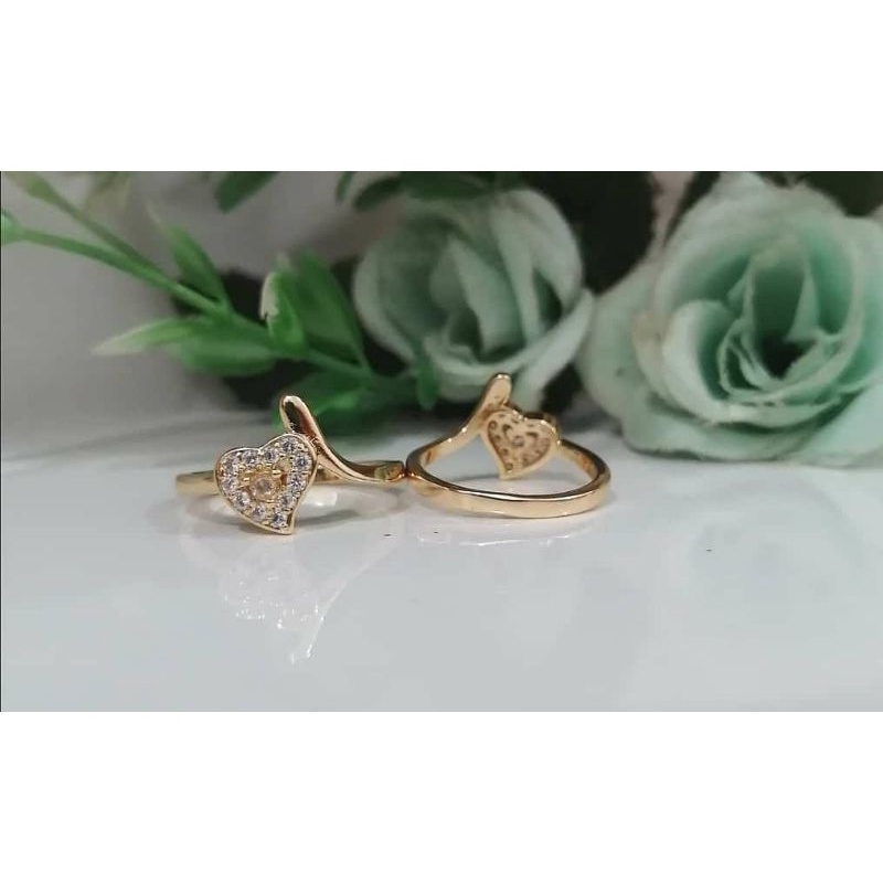 cincin wanita dewasa cantik warna emas