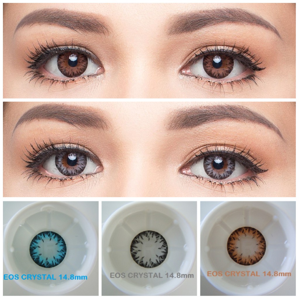 Softlens EOS Crystal Warna Brown Gray Blue