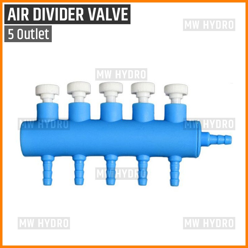 Air Divider Valve 5 Way, Keran Pembagi Udara Aerator Cabang 5