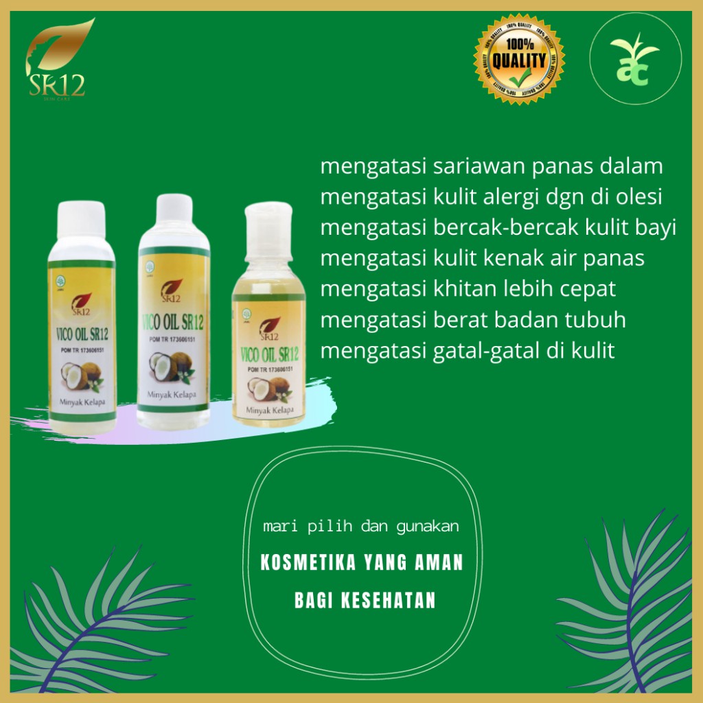 Imun Booster Minyak Kulit Gatal Obat Kulit Gatal Minyak Kulit Bayi Minyak Kelapa Asli Obat VCO SR12