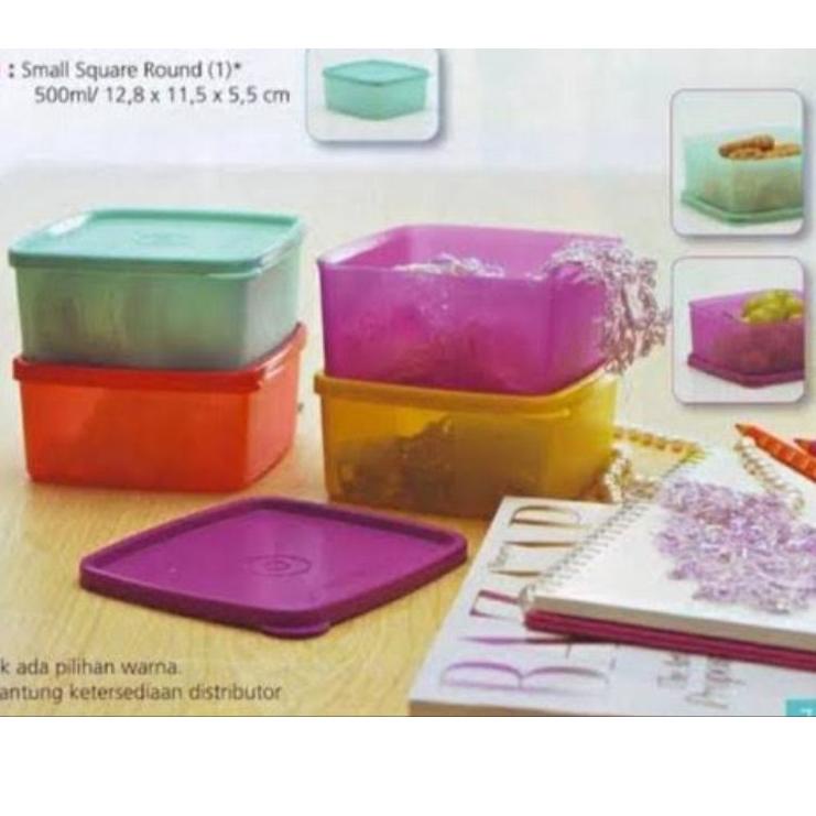 CodeCc1C6--TUTUP KOTAK TUPPERWARE SEAL SQUARE ROUND versi Lama 1pc