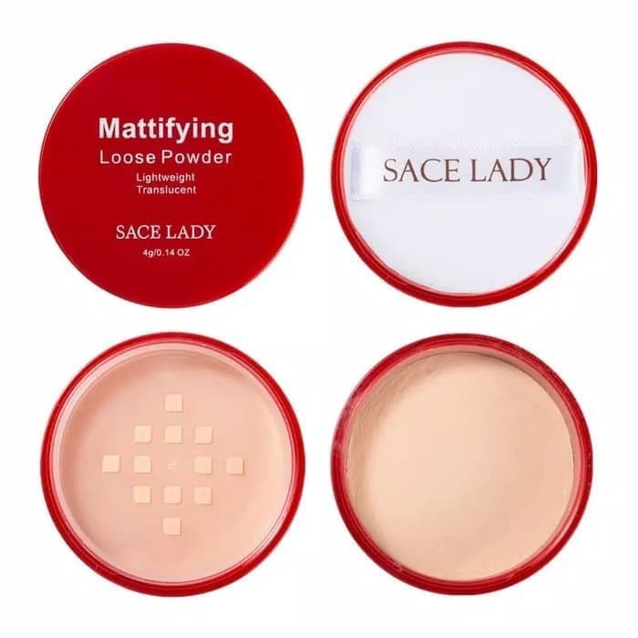 SACE LADY Matte Loose Powder Setting Powder Bedak Tabur ORI