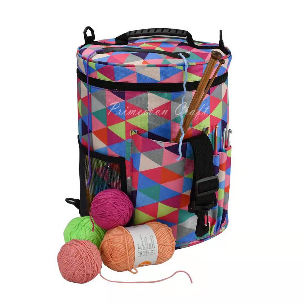 Tas perlengkapan rajut/ yarn organizer bag/ storage bag set T229