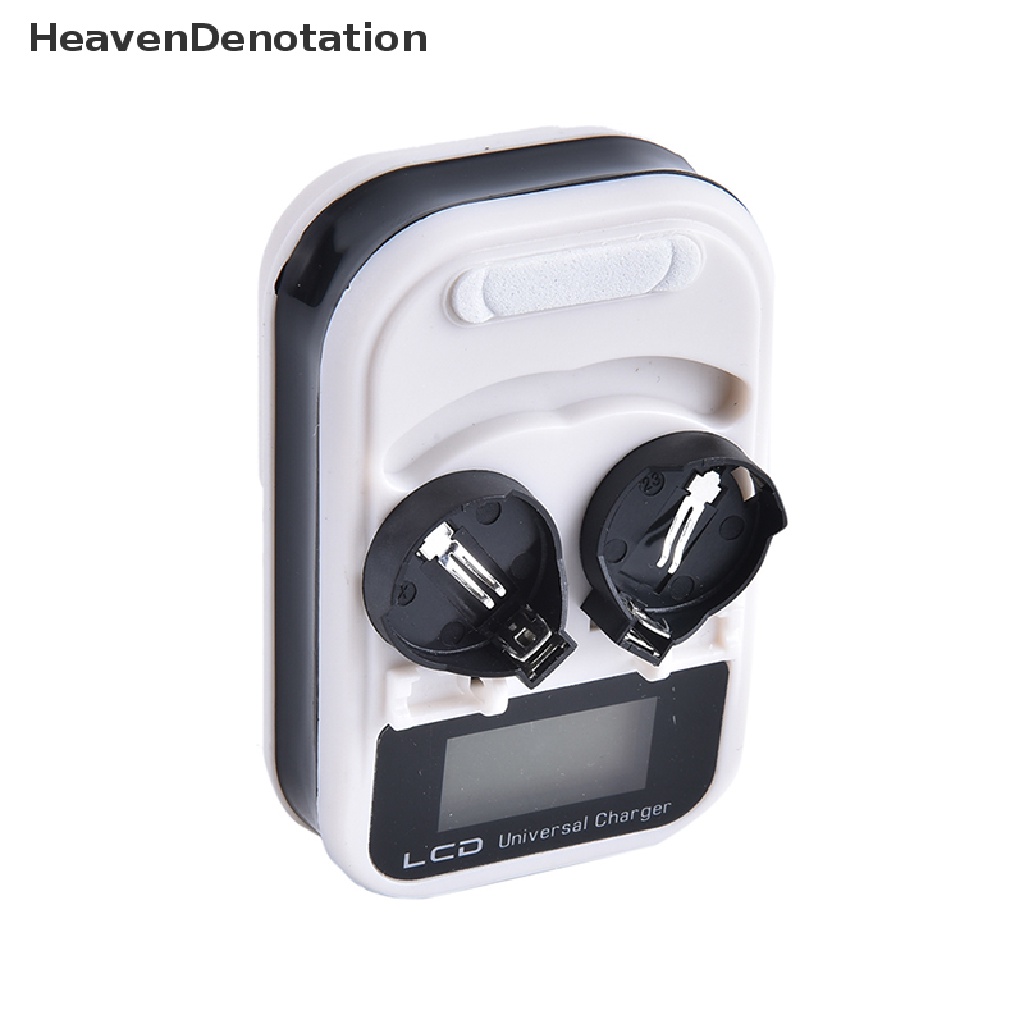 (Heavendenotation) Charger Baterai Lir2032 Lir2025 Lir2016 2 Slot Dengan Layar Lcd