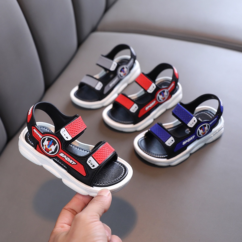 HappyOliver PRIME 9701 Sandal gunung Sepatu Sandal Anak Laki Laki Bahan PU Model Lucu 2-8 Tahun Import