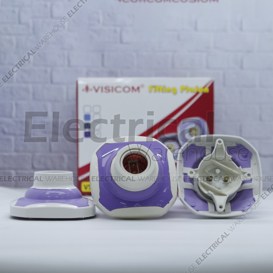 Fitting Lampu Plafon VS 604 Merk VISICOM Fiting Plavon SNI BERGARANSI