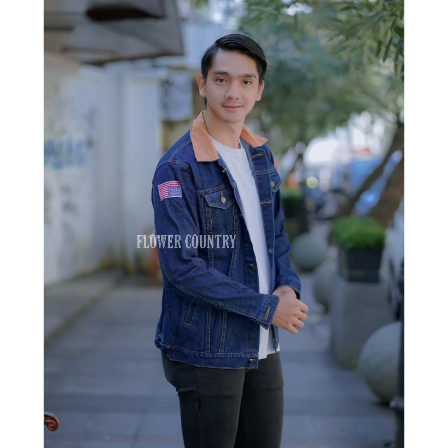 TERLARIS ! JAKET JEANS DENIM PRIA MODEL DILAN TERBARU ORIGINAL FLOWER ./ JAKET JEANS DILAN PRIA TERBARU ORIGINAL DISTRO 2020