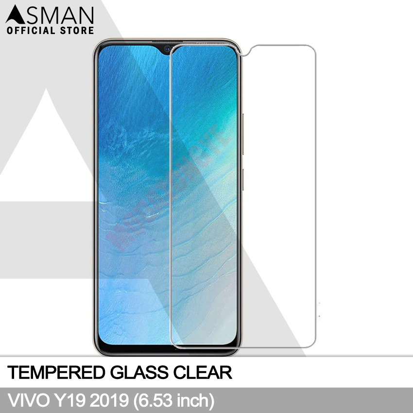 Tempered Glass VIVO Y19 (6.53&quot;) | Anti Gores Pelindung Layar Kaca - Bening