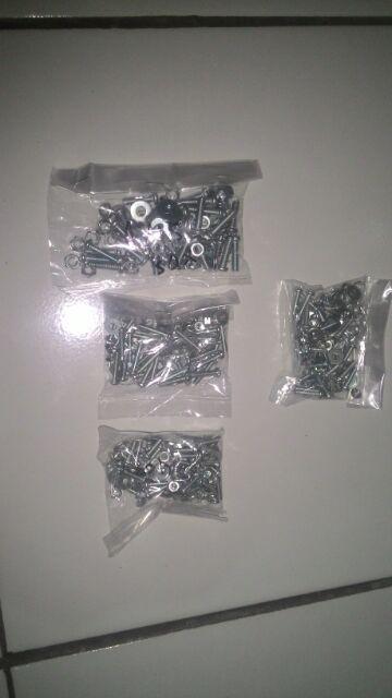 X10 Set Baut Mur Ring M4 X 15mm Jp 4x15 4x15mm 4 X 15 4 X 15mm