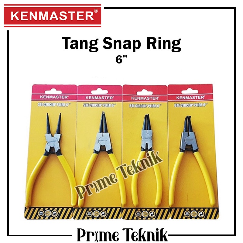 Tang Snap Ring 6" KenMaster Snapring 6 inch Lurus Bengkok Buka Tutup Ken Master