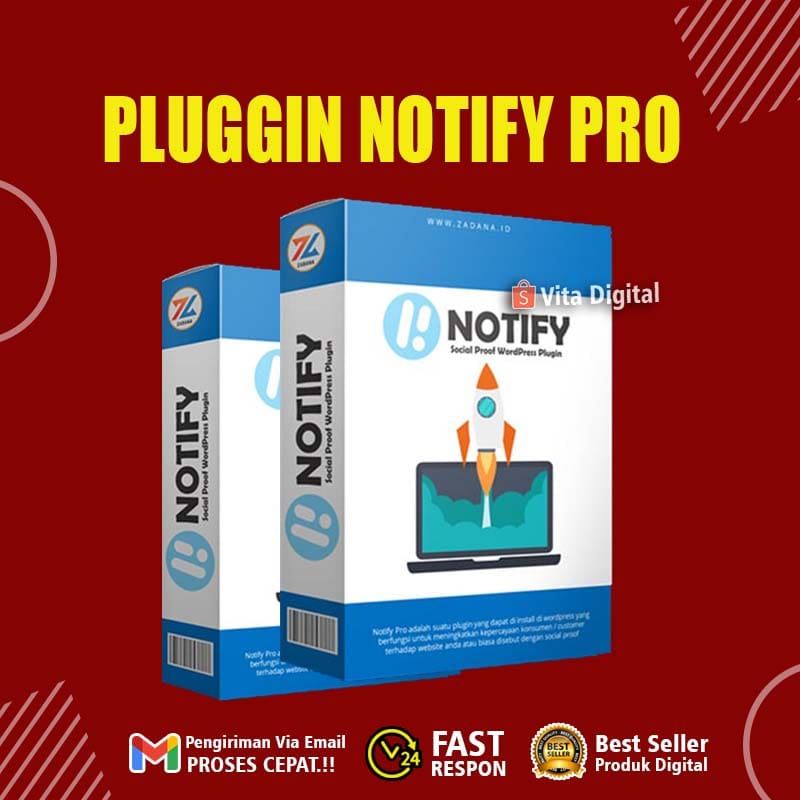 Notify Pro Wordpress Plugin murah Unlimited Lifetime Murah