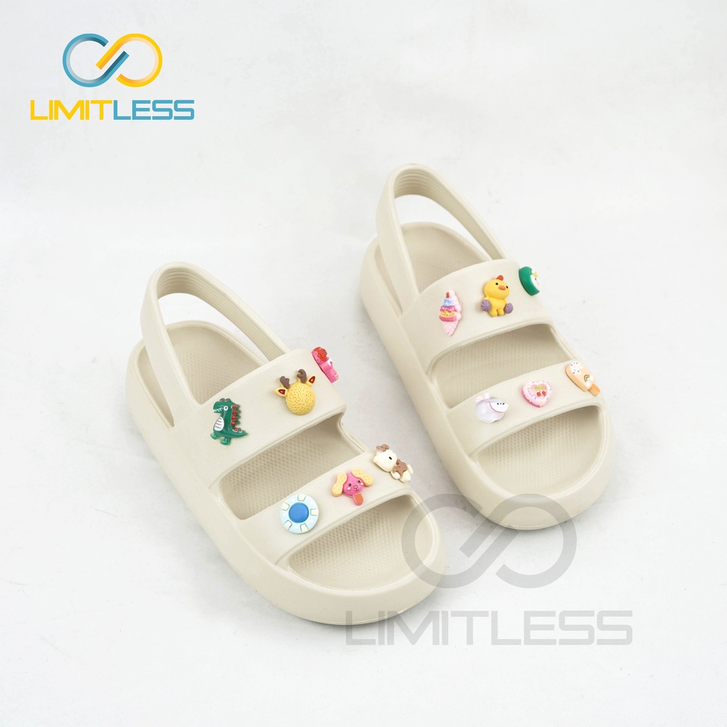 Sepatu Sendal Wanita Slip On Lalisa Korea Sandal Gunung Wanita Korean Style Karakter Lucu Sandal Tali Wanita