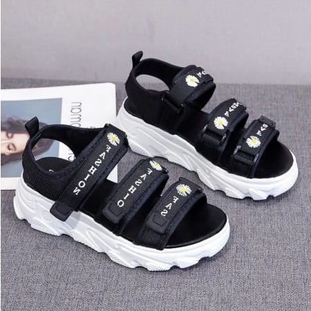PROMO 9.9 Sale Sandal Gunung Anak Wanita Casual Fashion Bunga Daisy terbaru