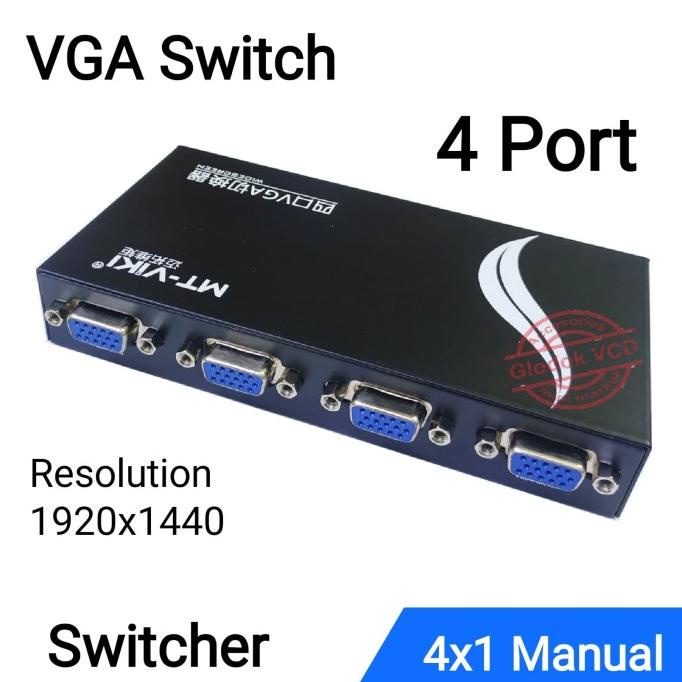 VGA Switch 4port / VGA Switcher 4 Port