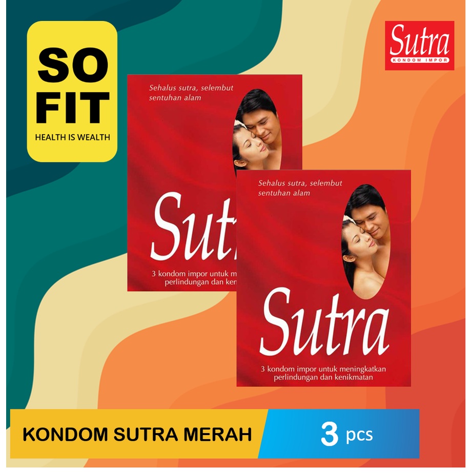 Kondom Sutra SERIES - Merah Classic, Hitam, Gerigi Biru, Plus, 003, Lubricant - Privasi Aman - Sofit