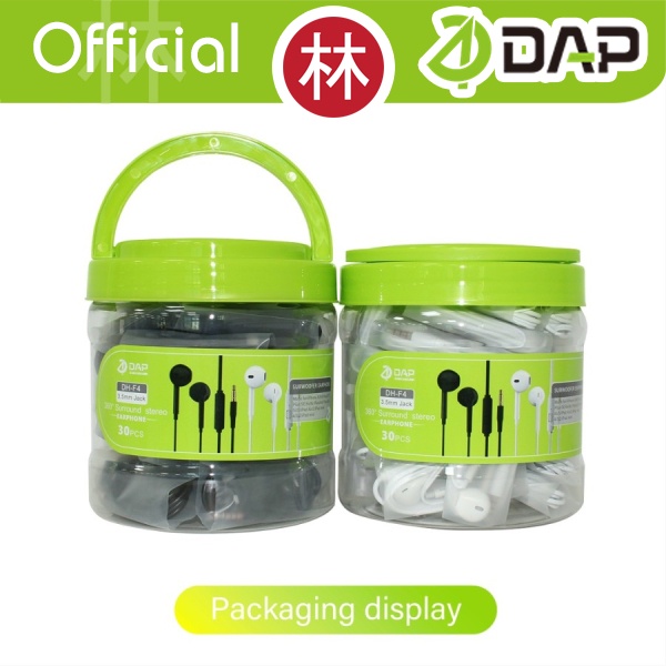 DAP DH-F4 Wired Earphone Hifi Stereo Sound - 1 Toples 30 Pcs