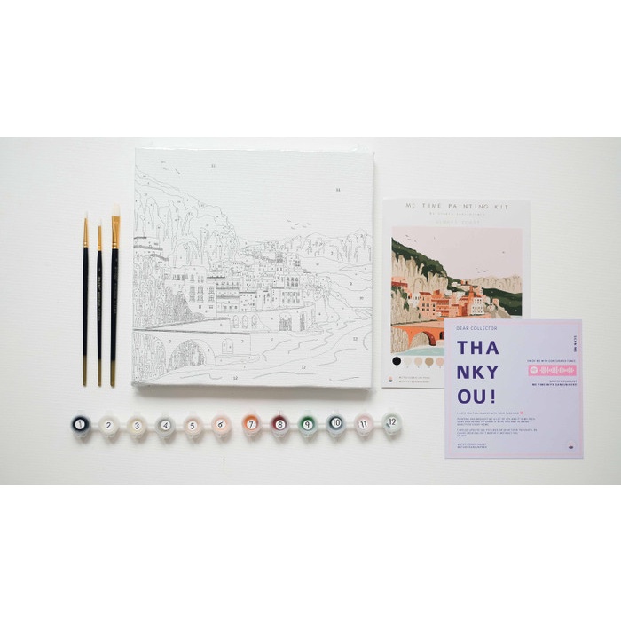 

AMALFI COAST painting kit / Paint by number kit STUDIO SANJUNIPERO - Painting kit