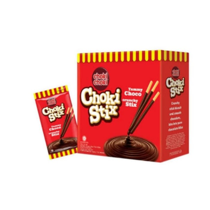 

Choki Stix ( Choki choki Stick Cokelat ) isi 12 sachet / Stik Biskuit Coklat