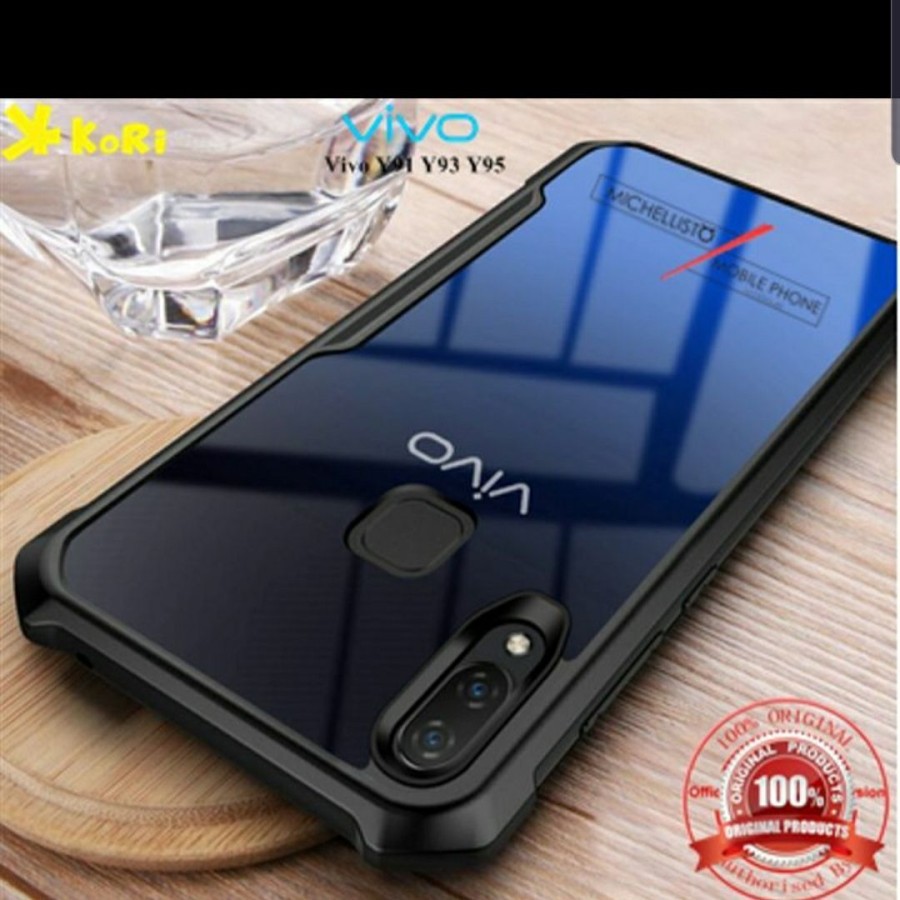 VIVO Y91 Y93 Y95  Hard Case Fusion Shockproof Clear Armor Bumper