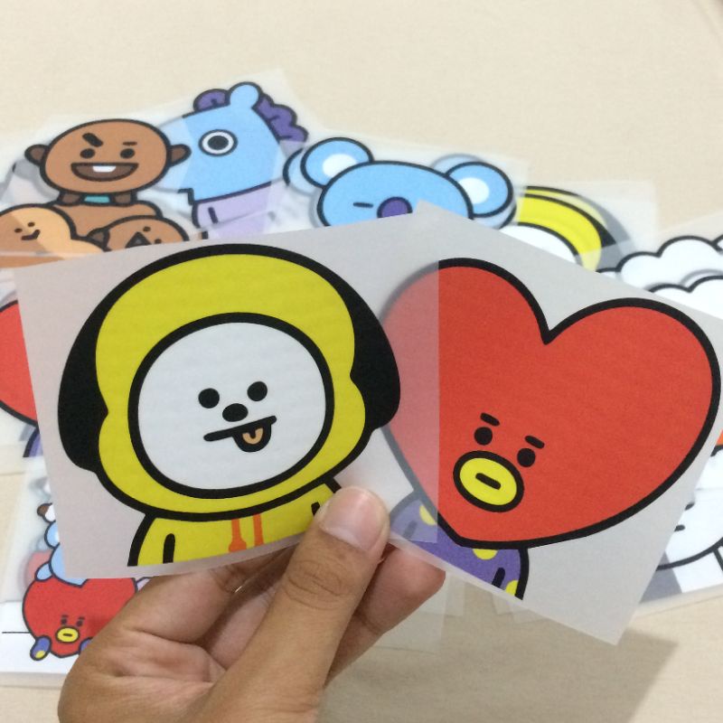 

STIKER SABLON SETRIKA BTS UNTUK KAOS - SABLON DTF SIAP PRESS BTS