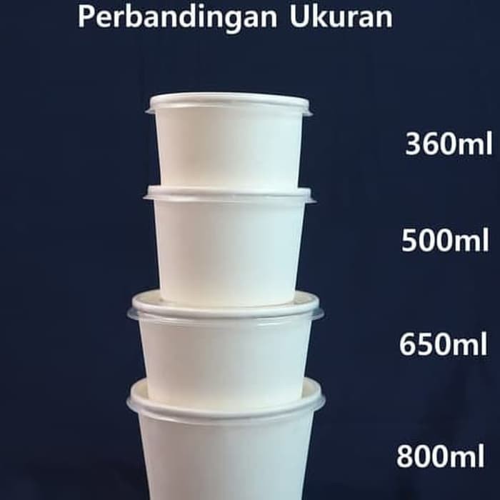 

Paper Bowl 17 oz atau 500 ml